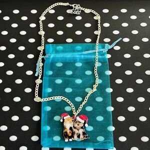 Cat an Dog Xmas Necklace